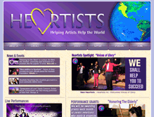 Tablet Screenshot of heartists.org